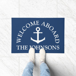 Alfombra de bienvenida personalizada tema náutico
