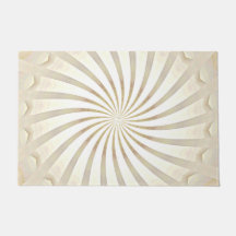 Alfombra de bienvenida remolino crema beige