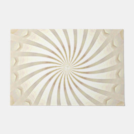 Alfombra de bienvenida remolino crema beige