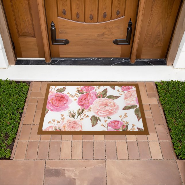 Alfombra de bienvenida Rosas Inglesas (Exterior)