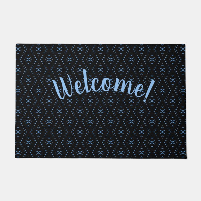 Alfombra de bienvenida tribal boho personalizada n (Anverso)