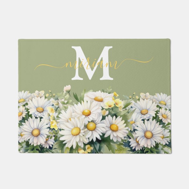 Alfombra de cocina de lujo: Alfombra de flores de  (Anverso)
