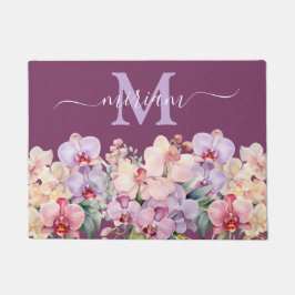 Alfombra de Cocina de Lujo: Orquídeas Rosadas y Pu