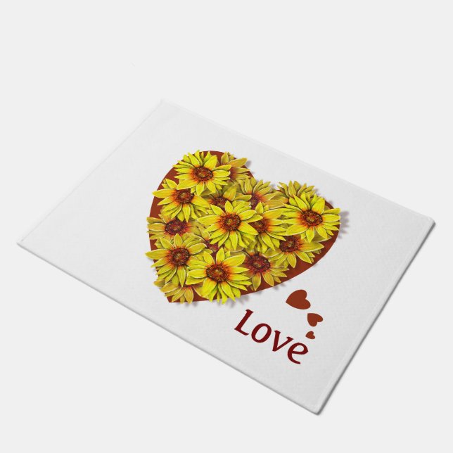 Alfombra de Corazón de Girasol (Angular)