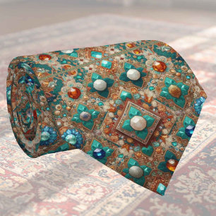 Alfombra de diseñador indio de lujo Corbata de s