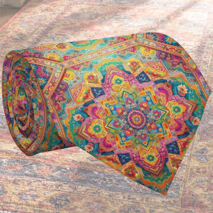 Alfombra de diseñador indio de lujo Corbata de s