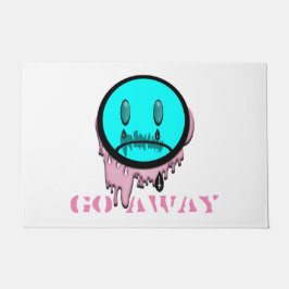 Alfombra de emoji llorando Go Away Pastel Goth