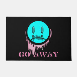 Alfombra de emoji llorando Go Away Pastel Goth
