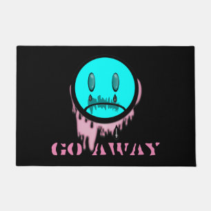 Alfombra de emoji llorando Go Away Pastel Goth