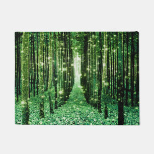 Alfombra de Entrada Bosque Mágico Verde Misterio
