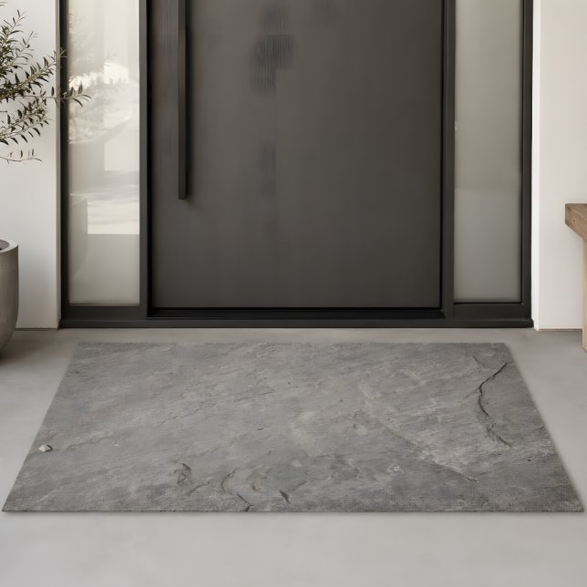 Alfombra de Entrada con Aspecto de Piedra Natural (Minimalist stone texture for calm and modern contemporary entryways.)