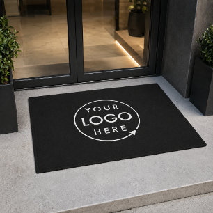 Alfombra de entrada con logotipo   Alfombra negra 