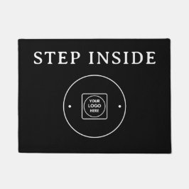 Alfombra de entrada con logotipo de negocio modern