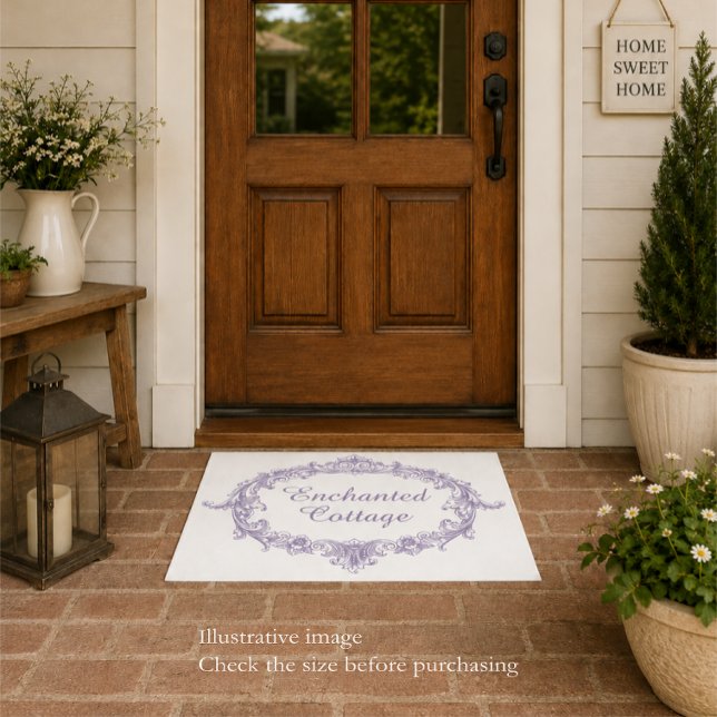 Alfombra de Entrada de Cabaña Encantada - Lavanda (Enchanted Cottage Doormat Lavender)