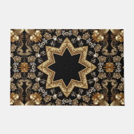 Alfombra de Entrada Dorada Decorativa