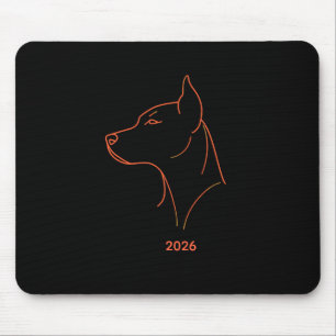 Alfombra de escritorio con arte de línea minimalis