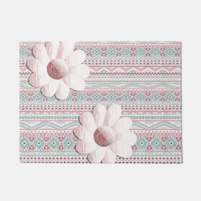 Alfombra de flores para la puerta (Anverso)