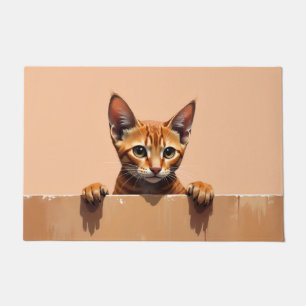 Alfombra de Gato Abisinio Arte