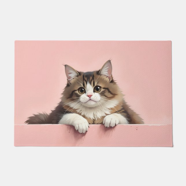 Alfombra de Gato Persa Arte (Anverso)