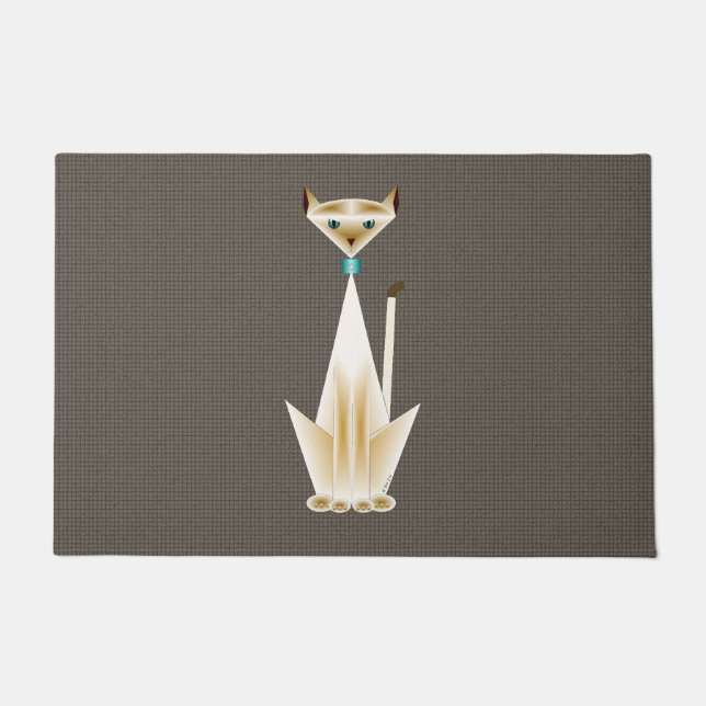 Alfombra de Gato Siamés (Anverso)