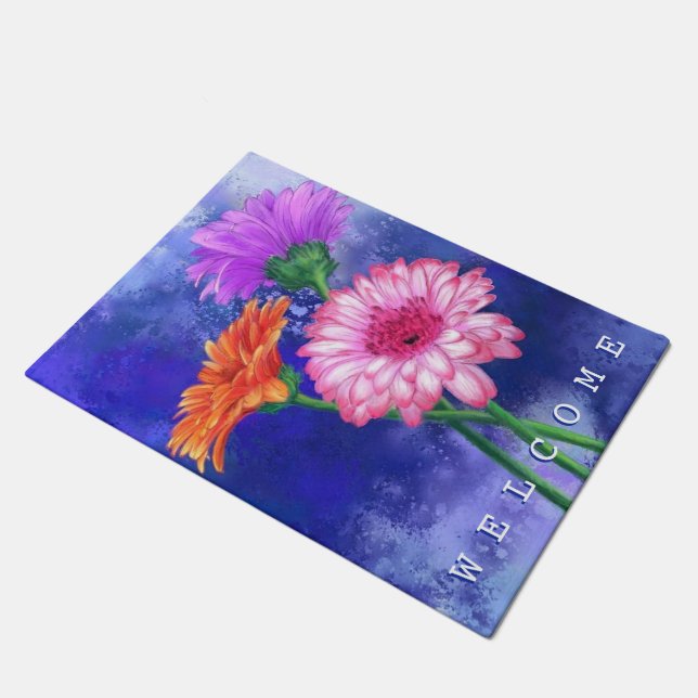 Alfombra de Gerbera Daisies Bienvenida (Angular)