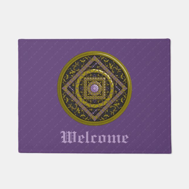 Alfombra de Mandala de Sagitario (Anverso)