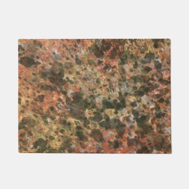Alfombra de mármol marrón clásica (Anverso)