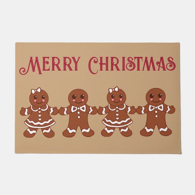 Alfombra de Navidad de Galletas de Jengibre (Anverso)