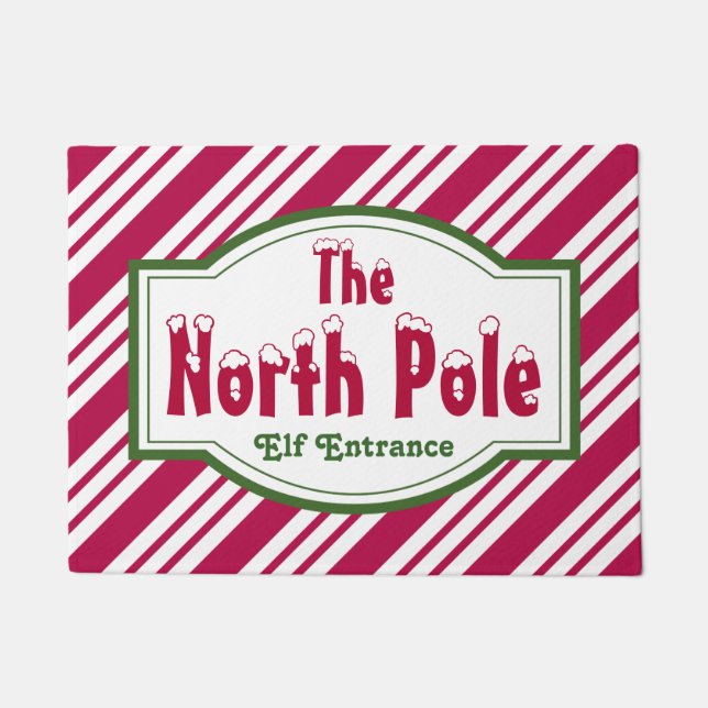 Alfombra de Navidad del Polo Norte Decoración (Anverso)