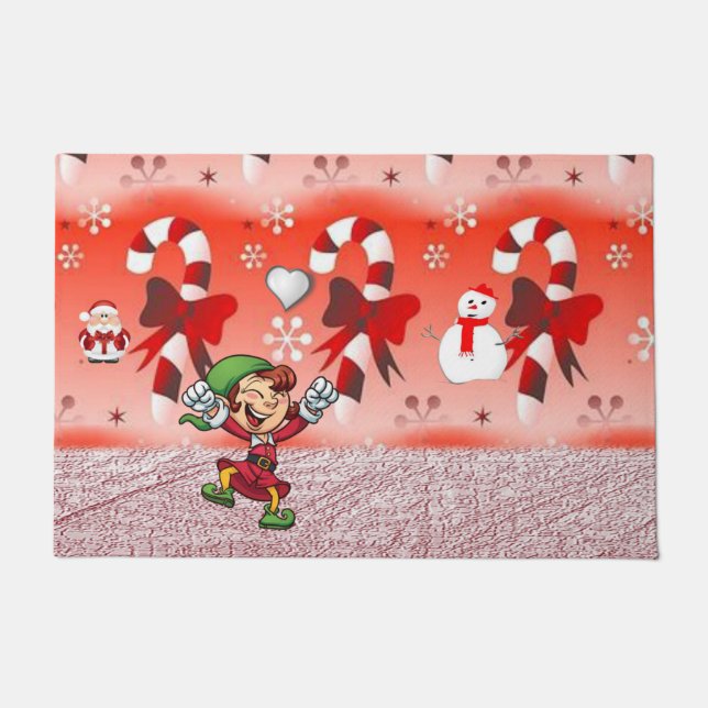Alfombra de Navidad, Elfo (Anverso)