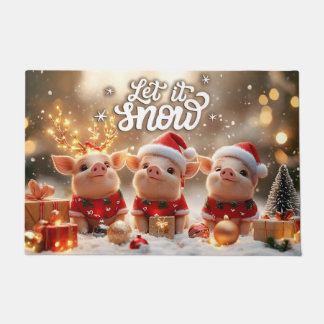 Alfombra de Navidad Let It Snow – Bienvenida Festi