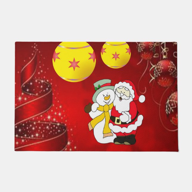 Alfombra de Navidad, Muñeco de Nieve (Anverso)