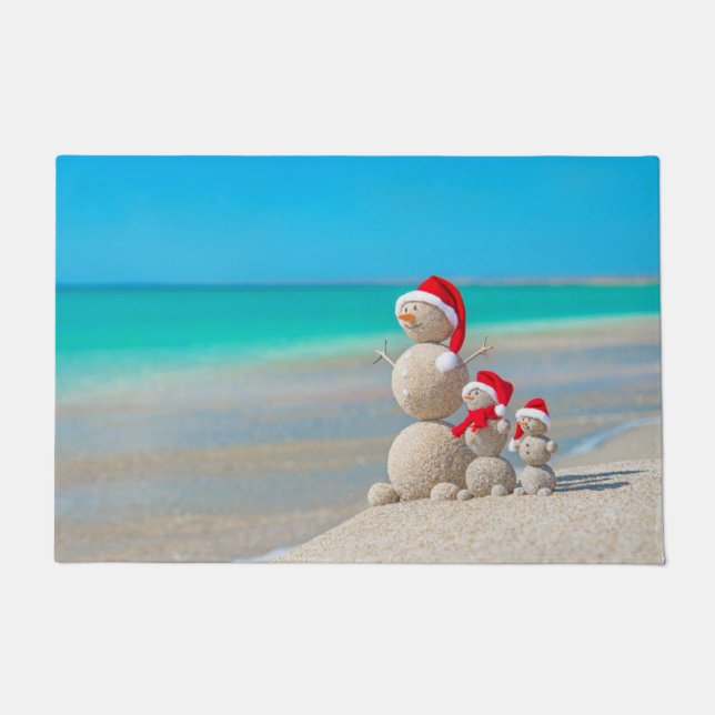 Alfombra de Navidad, Muñeco de Nieve (Anverso)