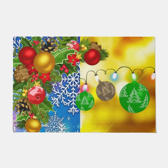 Alfombra de Navidad para la puerta (Anverso)