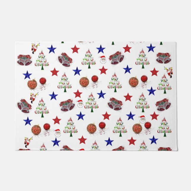 Alfombra de Navidad para la puerta (Anverso)