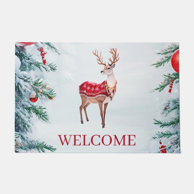 Alfombra de Navidad Reno (Anverso)