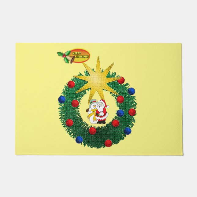 Alfombra de Navidad, Santa (Anverso)