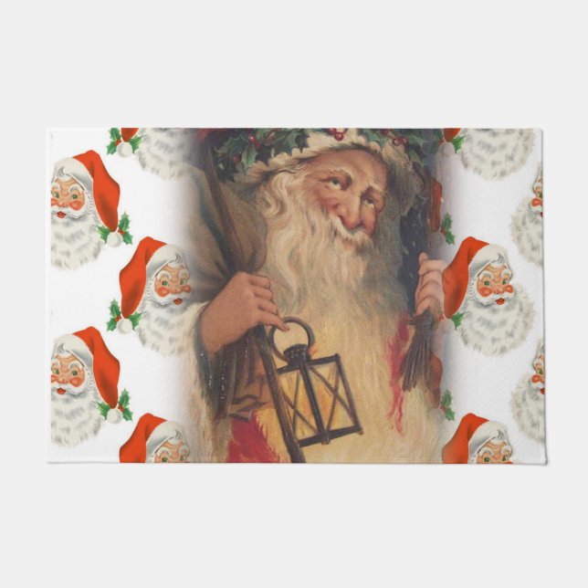 Alfombra de Navidad, Santa (Anverso)