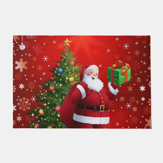 Alfombra de Navidad, Santa (Anverso)