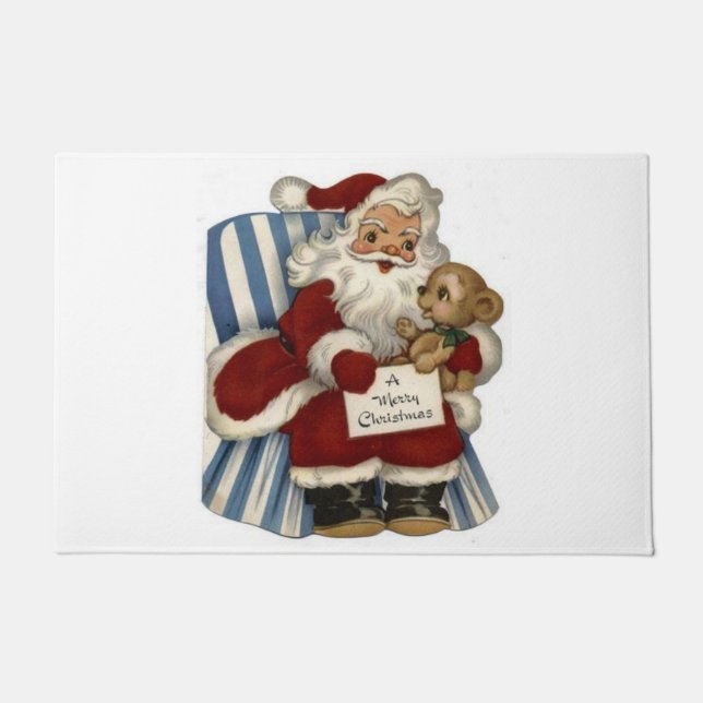 Alfombra de Navidad, Santa (Anverso)