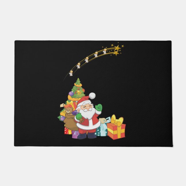 Alfombra de Navidad, Santa (Anverso)