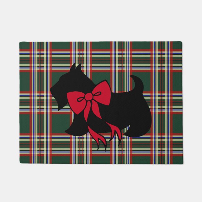 Alfombra de Navidad Scottish Terrier (Anverso)