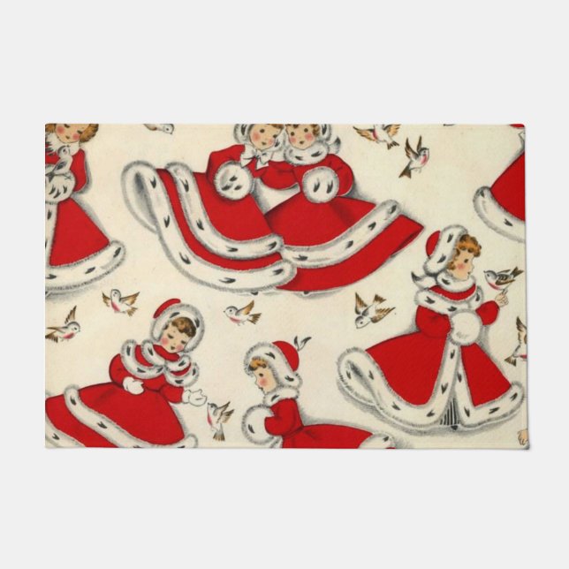 Alfombra de Navidad, Vintage (Anverso)