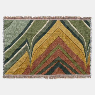 Alfombra de pasillo Cottagecore Manta Musgo Rayas