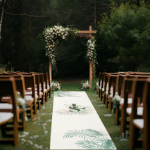 Alfombra de pasillo de boda | Alfombra de arte de
