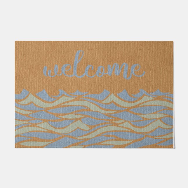 Alfombra de playa de bienvenida, alfombra de olas  (Anverso)