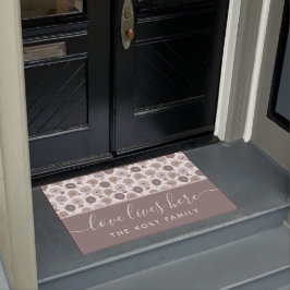 Alfombra de Puerta Aquí Vive el Amor