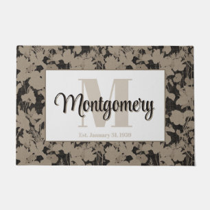 Alfombra de Puerta con Apellido Personalizado Rega