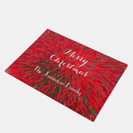 Alfombra de puerta con nombre personalizado Feliz
