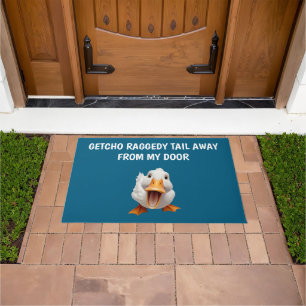 ALFOMBRA DE PUERTA CON PATOS PEKIN DIVERTIDOS